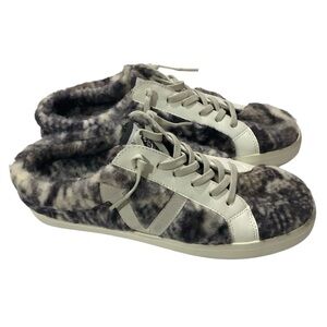 Vintage Havana Faux Fur Animal Print Slip-On Sneakers